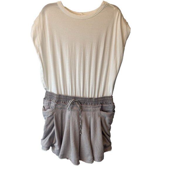 Anthropologie Daily Practice Goal Line Twofer Mini Dress XL Sporty Romantic - Picture 2 of 12